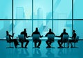 Business people having a meeting in executive conference room Royalty Free Stock Photo