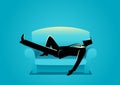 Businessman Taking A Nap On Sofa