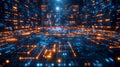 Business implementing hyperautomation for efficient data processing and management Royalty Free Stock Photo