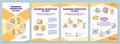 Business incentives in Asia orange brochure template