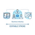 Business industry concept icon Royalty Free Stock Photo