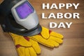 Business and industry concept.Labor Day is a federal holiday of United States America. Repair equipment and many handy tools. Royalty Free Stock Photo