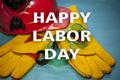 Business and industry concept.Labor Day is a federal holiday of United States America. Repair equipment and many handy tools. Royalty Free Stock Photo