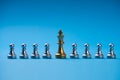 Business Influence Concept. Chess Pieces Strategy Royalty Free Stock Photo