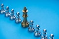 Business Influence Concept. Chess Pieces Strategy Royalty Free Stock Photo