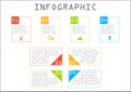 Business info graphic, rectangle chart, step by step, way to success Royalty Free Stock Photo