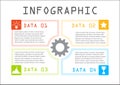 Business info graphic, rectangle process chart, step by step, way to success Royalty Free Stock Photo