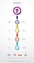 Business infographic Business success concept with graph. vector design. no11