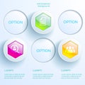 Business Infographic Concept vector design illustration Royalty Free Stock Photo