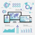 Business infographic concept - set of infogra