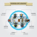 business infographic design. Vector illustration decorative design