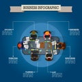 Business infographic design.. Vector illustration decorative design