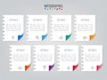 Business infographic labels template with 8 options.Creative concept for infographic