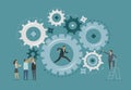Business infographic. Teamwork, collaboration, work concept. Vector illustration