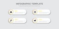 business infographic template with icons and 4 options or steps. Infographics for business concepts, presentations, workflow