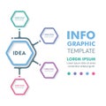 Business Infographic Template. Modern Hexagonal Infographics Tim