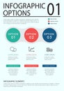 Business infographic template set. Vector illustration. Royalty Free Stock Photo