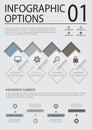 Business infographic template set. Vector illustration. Royalty Free Stock Photo