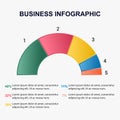 Business infographic template.