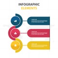 Business Infographic timeline process template, Colorful Banner text box desgin for presentation, presentation for workflow Royalty Free Stock Photo
