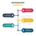 Business Infographic timeline process template, Colorful Banner text box desgin for presentation, presentation for workflow