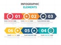 Business Infographic timeline process template, Colorful Banner text box design for presentation, presentation for workflow