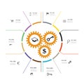 Business infographic working
