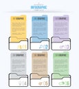 Business infographics design vector and marketing icon, workflow layout, diagram