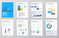 Business infographics elements for corporate brochures Royalty Free Stock Photo