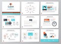 Business infographics elements for corporate brochures Royalty Free Stock Photo