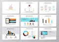 Business infographics elements for corporate brochures Royalty Free Stock Photo