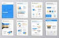 Business infographics elements for corporate brochures Royalty Free Stock Photo