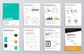 Business infographics elements for corporate brochures Royalty Free Stock Photo