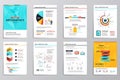 Business infographics elements for corporate brochures Royalty Free Stock Photo