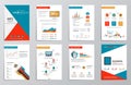 Business infographics elements for corporate brochures Royalty Free Stock Photo