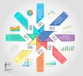 Business infographics elements template. Royalty Free Stock Photo