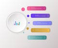 Business Infographics Modern Theme Template with Text Placeholders and EPS Royalty Free Stock Photo