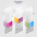 Business Infographics transparency design elements illustration Royalty Free Stock Photo
