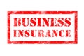 Business Insurance rubber stamp Royalty Free Stock Photo