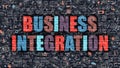 Business Integration in Multicolor. Doodle Design. Royalty Free Stock Photo