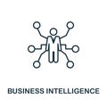 Business Intelligence outline icon. Thin line concept element from business management icons collection. Creative Business Royalty Free Stock Photo