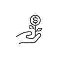 Business Investment line icon