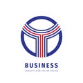 Business investment strategy success logo design. Development graphic concept icon sign. Dynamic progress symbol.