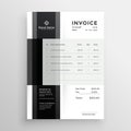 Business invoice elegant template design