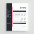 Business invoice template design