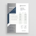 Business invoice vector template design