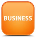 Business special orange square button Royalty Free Stock Photo