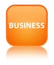 Business special orange square button Royalty Free Stock Photo