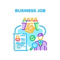 Business Job Relationship Vector Concept Color