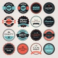 Business labels and badges